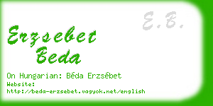 erzsebet beda business card