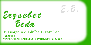 erzsebet beda business card